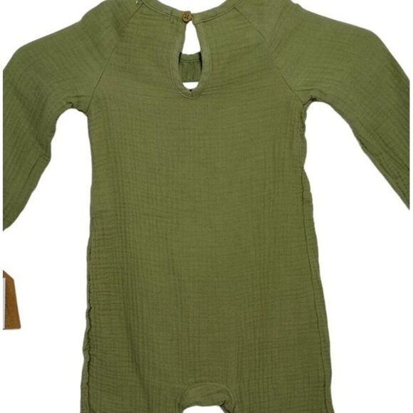 Grayson Collective 100% Cotton Green Baby Romper, 12 Months. NWT - Picture 4 of 6